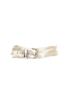ALEXIS MABILLE Womens Belt Embroidery Silver MADE IN FRANCE - £200.43 GBP
