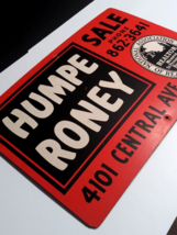 1960s Humpe Roney Realtor Hardboard Wood St Petersburg FL Sign 16&quot;h x 24&quot;w - $99.99