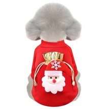 Santa Claus Elk Pet Costume Christmas Dog Clothes Pets Clothes for Small Medium  - £50.31 GBP