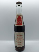 Coke Commemorative Bottle 10 oz Grand opening Birmingham April 1980 Full... - $14.84