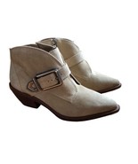 NWOT&amp;NB Vince Camuto Leather Suede Ashena Western Bootie Beige Size 8.5 - $45.51