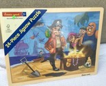 Kids Wooden Puzzle Pirates 24 Piece Age 3+ Classic Wood Puzzles 2010 New... - $16.83