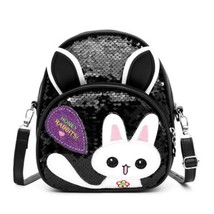 Mini Cute Girls Children Backpack   Ear Sequins Backpack Kids School PU Leather  - £121.71 GBP