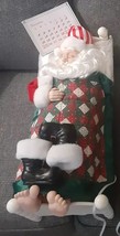 Vintage Telco Motion-ettes SLEEPING SANTA Animated Snoring In Bed 1992 W... - $1,581.00 MXN