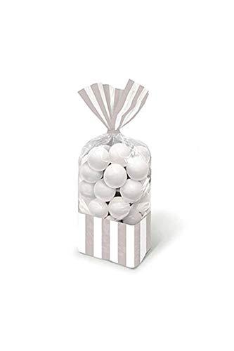 Amscan Striped Party Bag, One Size, Silver - $4.03