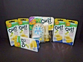 Oust Portable Fan Air Freshener Citrus Scent + 5 Refills New HTF (P) - £63.35 GBP