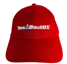 Tow Boat USBaseball Hat Cap  Red Embroidered Adjustable Marine Water Anchor - £23.46 GBP