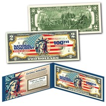 Statue Of Liberty National Monument 100TH Anniversary 1924-2024 Flag $2 Bill - £11.67 GBP