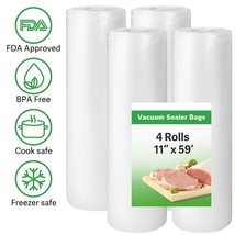 11&quot;X59&#39; Vacuum Sealer Bags Food Saver Sealing Machine Kitchen Storage Ba... - $67.99
