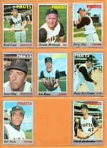 1970 Topps Pittsburgh Pirates Team Lot 8 Danny Murtaugh Bob Moose Fred Patek  - £9.92 GBP