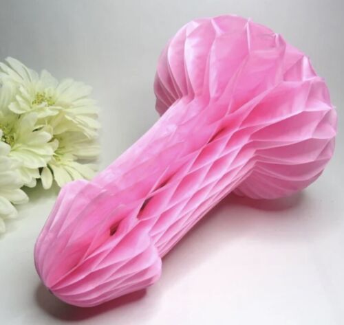 5 PcHanging Paper Honeycomb Penis Decoration - Funny Bachelorette Party ... - $15.72