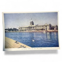 Vintage Irish Postcard &quot;The Customs House &amp; River Liffey Dublin&quot; By P.C.... - $6.84 CAD