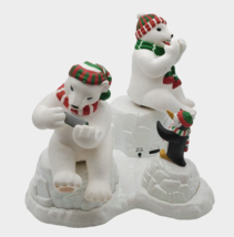 Mr Christmas Animated Bears Penguin 20 Holiday Songs Dueling Harmonica Vintage - £18.54 GBP