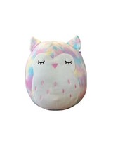 Squishmallows Original 8” Lesedi the Owl Pastel Tie Dye Rainbow  2021  - £6.20 GBP