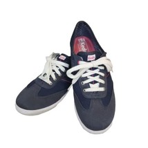 Keds Womens Size 7 Sneakers Navy Red Stripe Tennis Shoe Gym Athletic Casual - £14.05 GBP