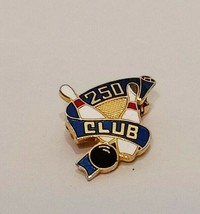 Bowling 250 Club  Brooch Pin Enamel  Pins Taiwan Sports Vintage  - £13.31 GBP