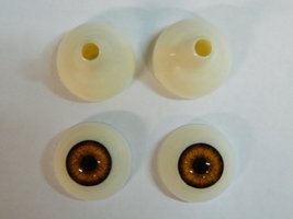 Pair of Realistic Human/Zombie Acrylic Eyes for Halloween Props, Masks, Dolls (I - £9.50 GBP