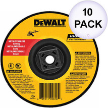 DeWalt DW8424H 4-1/2&quot; x .045&quot; x 5/8&quot;-11 Metal Cutting Wheel, 10 Pack - £57.68 GBP