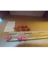 10 Dark Rose Round Plastic Round Sewing Buttons - $6.85 CAD