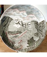 Mount Rushmore National Memorial Souvenir Plate Johnson Bros England Mt ... - $218.46 MXN