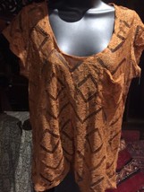 Vintage Style Kimchi And Blue Brown Blouse Top - £27.04 GBP