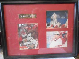 Great  1992 ALABAMA Crimson Tide CHAMPIONS FOREVER  Framed under glass - $26.32