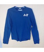 Abercrombie &amp; Fitch Muscle Gym Sweatshirt Embroidered Small Royal Blue P... - $33.15 CAD