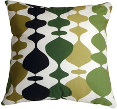 Lava Lamp Green 20x20 Throw Pillow, Complete with Pillow Insert - £32.99 GBP