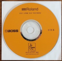 Roland Boss 2002 Catalog Promo Videos Product Information CD-Rom Korea Koraen - £19.93 GBP