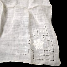 Vintage Hanky Handkerchief Linen beautiful Antique White color 11.5” Wed... - £6.36 GBP