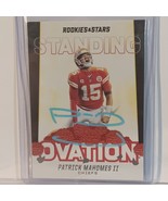 2021 Patrick Mahomes Panini Rookies and Star Signed Autographed Card COA... - £208.66 GBP