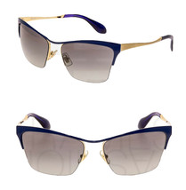 MIU MIU So Metal 50P Cat Eye Sunglasses Brushed Gold Blue Gradient MU50PS Woman - £134.73 GBP