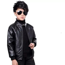 Kids Leather Jacket Stylish Black Handmade Genuine Soft Lambskin Jacket ... - $94.67+