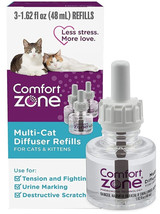 Comfort Zone Multi-Cat Diffuser Refills For Cats and Kittens 3 count Com... - £38.97 GBP