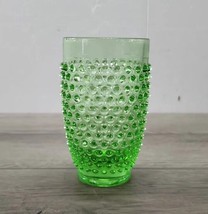 Vintage LE Smith Hobnail Lime Green 5 3/8 in Tumbler - £11.59 GBP
