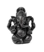 GANESHA STATUE 3.5&quot; Small Black Resin Hindu Elephant God Lord India Figu... - €13,06 EUR