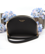 Kate Spade Morgan Black Saffiano Leather Dome Double Zip Crossbody Bag NWT - $99.99