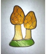 Morel Mushrooms Stained Glass Sun Catcher - £51.11 GBP