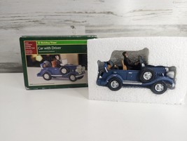 Open Box Retired Holiday Time Car with Driver Christmas Village Decoration - £15.28 GBP