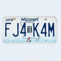 2016 United States Missouri Show Me State Passenger License Plate FJ4 K4M - £13.97 GBP