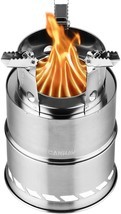CANWAY Camping Stove, Wood Stove/Backpacking Survival Stove, Windproof A... - £29.08 GBP
