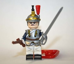 Minifigure Custom Toy French Heavy Calvary Napoleonic War Waterloo Soldier - £5.78 GBP