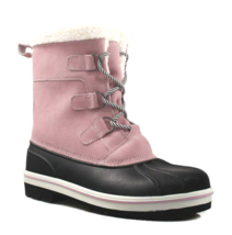 Cat &amp; Jack Mädchen&#39; Rolane Rosa Leder Wasserfest Thermolite Winterstiefel - $18.97