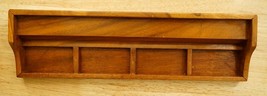 Vintage Mens Vanity Solid Wood Walnut Accessory Dresser Storage Tray - $640.42 MXN