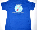 Vtg 90s Over What Hill? T-Shirt Adult M Blue Sgl Stitch Novelty Gag Gift - £18.59 GBP