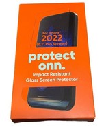 Protect Onn Impact Resistant Glass Screen Protector iPhone 14 Pro 6.1 sc... - $10.09 CAD