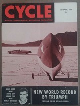 VINTAGE CYCLE MOTORCYCLE MAGAZINE NOVEMBER 1956 Billy Meier Johnny Allen - £19.77 GBP