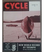 VINTAGE CYCLE MOTORCYCLE MAGAZINE NOVEMBER 1956 Billy Meier Johnny Allen - £19.38 GBP