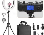 Ring Light, 19&quot; Bi-Color Lcd Display Ring Light With Stand, 55W 3000-580... - $142.97