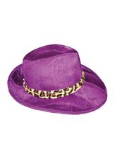 Purple Pimp Hat "A Pimp named Slickback" - $20.08